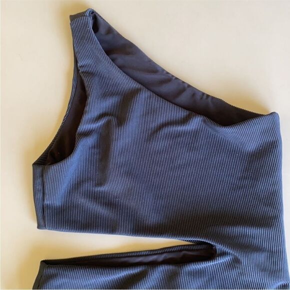 NWT Anthropologie Beach Riot Celine Cut-Out One-Piece Swimsuit Black L - Picture 6 of 9